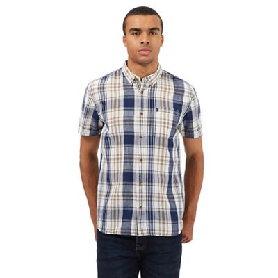St George by Duffer Brown checked shirt